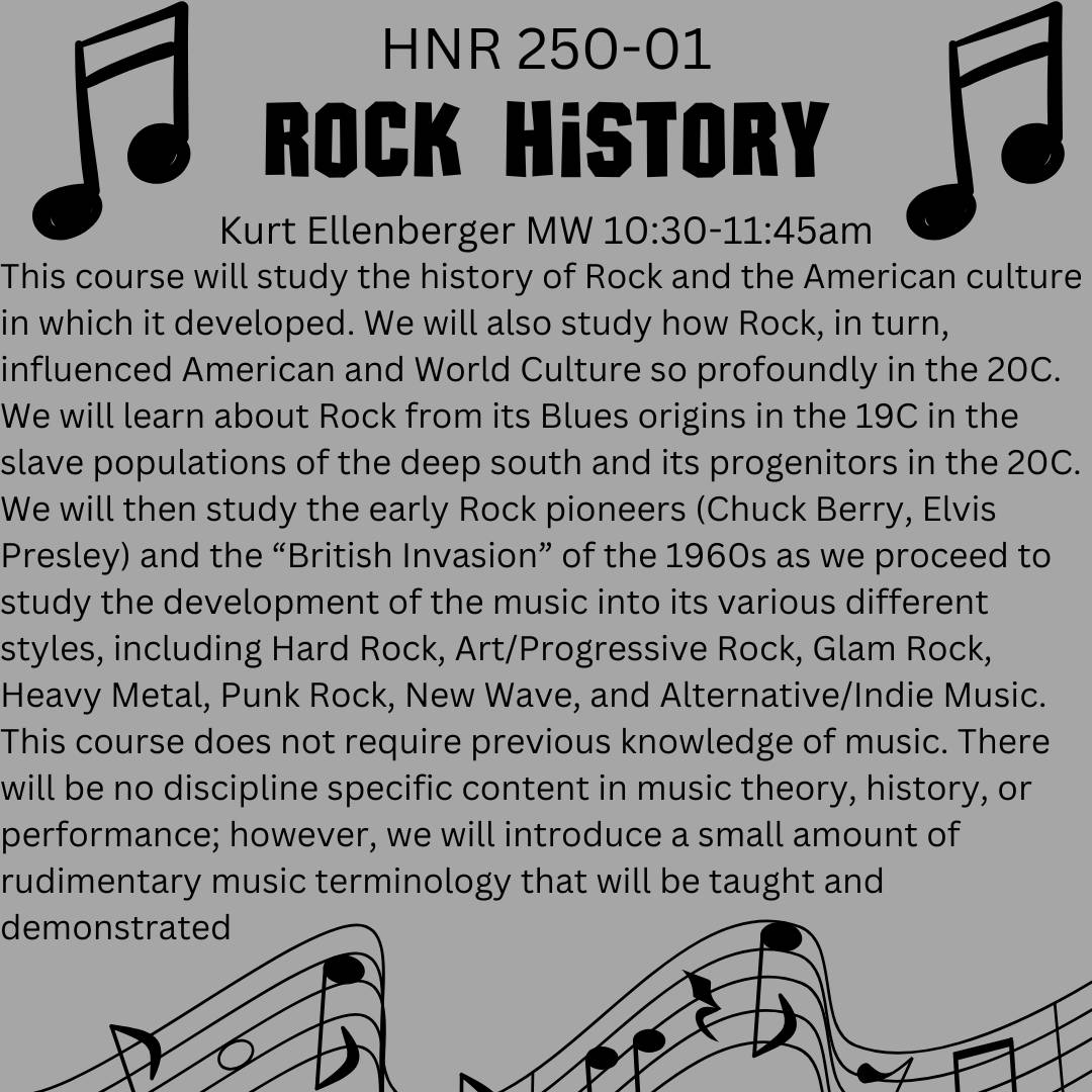 Course Description HNR 250-01